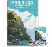 Puzzle per adolescenti da 1000 pezzi, Parco Nazionale di Puerto Princesa, analisi pratica del gioco e logica, regalo per compleanni, dimensioni 38x26cm