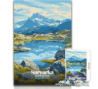 Puzzle per adolescenti da 1000 pezzi, Parco nazionale di Saryarka, Kazakistan, paesaggio artistico, analisi pratica del gioco e logica, regalo per compleanni, dimensioni 38x52cm