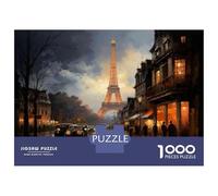 Puzzle Per Adolescenti Da 1000 Pezzi Paris Eiffel Tower Night Scene Puzzle Per Adulti Giochi Rilassanti Decorazione Perfetta Gioco Stimolante Regali 70x50cm/1000pcs