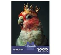Puzzle Per Adolescenti Da 1000 Pezzi Parrot Bird Cute King Puzzle Per Adolescenti Gioco Per Famiglie Sfida Difficile Regali Unici Per Compleanno E Natale 52x38cm/1000pcs