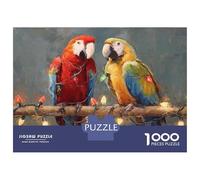 Puzzle Per Adolescenti Da 1000 Pezzi Parrot Christmas Decoration Puzzle Per Adulti Giochi Rilassanti Regalo Di Compleanno Regali Per Amici E Familiari 52x38cm/1000pcs