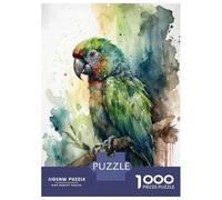 Puzzle Per Adolescenti Da 1000 Pezzi Parrot Watercolor Puzzle Per Adulti Giochi Rilassanti Sfida Difficile Interazione Genitore-figlio 38x26cm/1000pcs