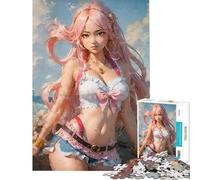 Puzzle per adolescenti da 1000 pezzi Perla Rosa dei Sette Mari Puzzle per adulti Giocattolo decorativo da parete Divertente e spiritoso Attività divertenti da fare in casa (Dimensioni 38x52cm)