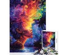 Puzzle per adolescenti da 1000 pezzi "Persi nei sogni" giocattolo educativo regalo per donne e uomini gioco impossibile Ogni pezzo è unico Dimensioni 38x52cm