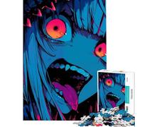Puzzle per adolescenti da 1000 pezzi personaggio anime Monster Girl gioco educativo sfida giocattolo idee regalo gara di velocità manuale (dimensioni 38x26cm)