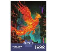Puzzle Per Adolescenti Da 1000 Pezzi Phoenix Fire Animal Puzzle Per Adulti Gioco Per Famiglie Antistress Interazione Genitore-figlio 70x50cm/1000pcs