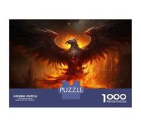 Puzzle Per Adolescenti Da 1000 Pezzi Phoenix Rising Mythical Firebird Artwork Puzzle Per Adolescenti Giochi Rilassanti Corsa Di Velocità Manuale Per È Ideale Come Regalo 70x50cm/1000pcs
