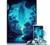 Puzzle per adolescenti da 1000 pezzi, piccolo villaggio nella giungla, puzzle per adolescenti, apprendimento educativo, ideale come regalo per tutta la famiglia (dimensioni 75x50cm)