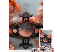 Puzzle per adolescenti da 1000 pezzi ponte cinese e pagoda giocattoli antistress regali di compleanno giochi educativi collezione di artisti belle arti dimensioni 38x52cm