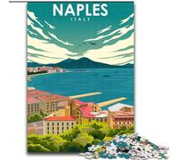 Puzzle per adolescenti da 1000 pezzi, poster di viaggio di Napoli, Italia, giocattoli educativi, ideale come regalo per tutta la famiglia, dai 14 anni in su, 50x75cm