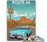 Puzzle per adolescenti da 1000 pezzi,poster di viaggio sulla rotta degli Stati Uniti,per ragazzi dai 14 anni in su,sfida educativa,attività divertenti da fare a casa,regali di compleanno (38x52cm)