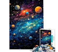 Puzzle per adolescenti da 1000 pezzi poster spaziale retrò puzzle per adulti gioco pratico regalo per donne ideale come regalo per tutta la famiglia (dimensioni 38x52cm)