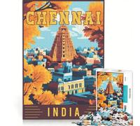 Puzzle per adolescenti da 1000 pezzi, prodotto a Chennai, in India Giochi rilassanti, decorazione per la casa, adatto per la scrivania 50x75cm