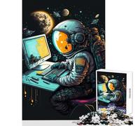 Puzzle per adolescenti da 1000 pezzi programmatore nello spazio giocattoli antistress regali di compleanno giochi educativi collezione di artisti belle arti dimensioni 50x75cm