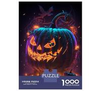 Puzzle Per Adolescenti Da 1000 Pezzi Pumpkin Candles Puzzle Per Adulti Giochi Divertenti Un'opera D'arte Interazione Genitore-figlio 52x38cm/1000pcs