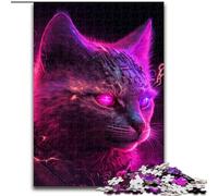 Puzzle per adolescenti da 1000 pezzi, punk, umano, gatto, elefante, giocattolo, gioco intellettuale, regalo di compleanno, regali, arte murale per età 14+ (dimensioni 26x38cm)