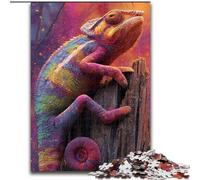 Puzzle per adolescenti da 1000 pezzi, puzzle colorato Camaleonte, giocattoli educativi per l'apprendimento, giochi per famiglie, regali e compleanni unici dimensioni 50x75cm