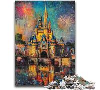 Puzzle per adolescenti da 1000 pezzi, puzzle con dipinti a olio su castello, antistress, per ammazzare il tempo durante le vacanze, per migliorare l'amore tra coppie (50x75cm)