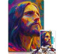 Puzzle per adolescenti da 1000 pezzi, puzzle con Gesù, giocattoli di gioco stimolanti, regali di Babbo Natale segreto per bambini dai 14 anni in su, 38x26cm