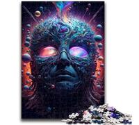 Puzzle per adolescenti da 1000 pezzi, Puzzle con il volto di un dio, difficile da completare ma divertente e umoristico, gioco educativo per compleanni, 50x75cm