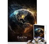 Puzzle per adolescenti da 1000 pezzi,puzzle con numeri sulla Terra,giocattolo,decorazione da parete,opera d'arte,regalo,giochi educativi,aiuta il cervello,esercizio,dimensioni 38x52cm