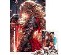 Puzzle per adolescenti da 1000 pezzi puzzle dell'angelo valchiria per adulti giochi rilassanti regali per donne regali unici per compleanno e Natale (dimensioni 38x52cm)