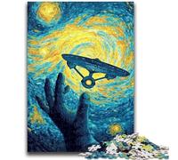 Puzzle per adolescenti da 1000 pezzi, puzzle di astronavi aliene di Night Sky, antistress, per ammazzare il tempo durante le vacanze, per migliorare l'amore tra coppie (26x38cm)