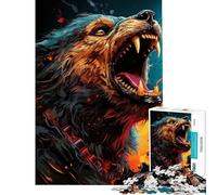 Puzzle per adolescenti da 1000 pezzi puzzle Lupo Selvaggio gioco pratico donne (dimensioni 38x26cm)
