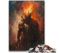 Puzzle per adolescenti da 1000 pezzi, puzzle misterioso guerriero, difficile da completare ma divertente e umoristico gioco educativo per compleanni 26x38cm