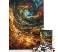 Puzzle per adolescenti da 1000 pezzi,puzzle nel vortice,giocattoli per la decorazione della casa,regalo divertente,gioco pratico con poster abbinato e quiz,dimensioni del foglio 50x75cm