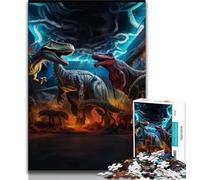 Puzzle per adolescenti da 1000 pezzi puzzle per adulti del mondo dei dinosauri sfida difficile antistress regali di Babbo Natale segreto 75x50cm