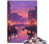 Puzzle per adolescenti da 1000 pezzi, puzzle per adulti di Venezia, antistress, sfida difficile, regali di Babbo Natale segreto (50x75cm)