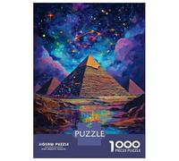 Puzzle Per Adolescenti Da 1000 Pezzi Pyramids in Cosmos Puzzle Per Adulti Giochi Rilassanti Regalo Di Compleanno Regali Per Amici E Familiari 52x38cm/1000pcs