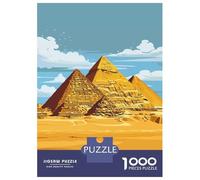 Puzzle Per Adolescenti Da 1000 Pezzi Pyramids of Giza Puzzle Per Adolescenti Giochi Rilassanti Corsa Di Velocità Manuale Per È Ideale Come Regalo 52x38cm/1000pcs