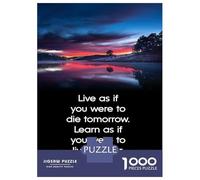 Puzzle Per Adolescenti Da 1000 Pezzi Quote Mahatma Gandhi Puzzle Per Adulti Gioco Pratico Analisi E Logica Interazione Genitore-figlio 52x38cm/1000pcs
