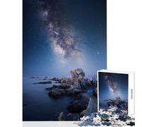 Puzzle per adolescenti da 1000 pezzi raffigurante la Via Lattea nel cielo notturno,giocattolo,decorazione da parete,regalo divertente,gioco rompicapo,migliora l'amore tra coppie,dimensioni 38x52cm