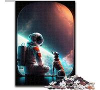 Puzzle per adolescenti da 1000 pezzi raffigurante un astronauta in uno splendido paesaggio, ideale come regalo educativo per tutta la famiglia (dimensioni 26x38cm)