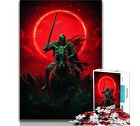 Puzzle per adolescenti da 1000 pezzi raffigurante un cavaliere medievale e un guerriero, giocattolo educativo e stimolante, ideale come regalo per tutta la famiglia (38x26cm)