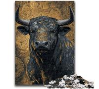 Puzzle per adolescenti da 1000 pezzi raffigurante un toro, gioco educativo e sfida, ideale come regalo per tutta la famiglia, 26x38cm