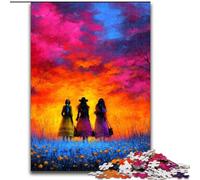 Puzzle per adolescenti da 1000 pezzi raffigurante una donna nativa americana, ideale come regalo educativo per tutta la famiglia dimensioni 26x38cm