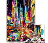 Puzzle per adolescenti da 1000 pezzi raffiguranti il paesaggio urbano di New York, giocattoli, giochi educativi, antistress, collezione di artisti, belle arti, 38x26cm
