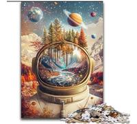 Puzzle per adolescenti da 1000 pezzi raffiguranti le montagne degli astronauti, ideale come regalo educativo per tutta la famiglia dimensioni 50x75cm