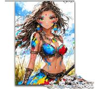 Puzzle per adolescenti da 1000 pezzi, ragazza elfo anime, giocattoli per l'intrattenimento della famiglia, ideali come regali per tutta la famiglia dai 14 anni in su (dimensioni 26x38cm)