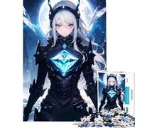 Puzzle per adolescenti da 1000 pezzi ragazza in armatura cibernetica gioco impossibile giocattolo avvincente per coltivare la pazienza regalo di compleanno divertente e spiritoso (dimensioni 38x26cm)