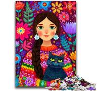 Puzzle per adolescenti da 1000 pezzi, ragazza russa e figa, sfida di intelligenza cerebrale, giocattoli avvincenti, regalo di compleanno, regali, arte murale 50x75cm