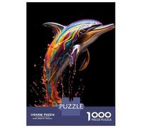 Puzzle Per Adolescenti Da 1000 Pezzi Rainbow Dolphin Puzzle Per Adolescenti Giochi Rilassanti Corsa Di Velocità Manuale Per È Ideale Come Regalo 70x50cm/1000pcs