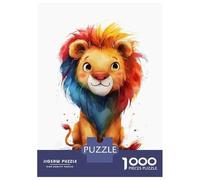 Puzzle Per Adolescenti Da 1000 Pezzi Rainbow Lion Puzzle Per Adolescenti Gioco Per Famiglie Sfida Difficile Regali Unici Per Compleanno E Natale 70x50cm/1000pcs