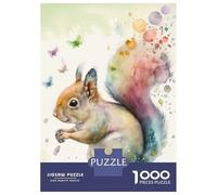 Puzzle Per Adolescenti Da 1000 Pezzi Rainbow Squirrel Puzzle Giochi Divertenti Regalo Di Compleanno Offerta Come Regali Per Tutta La Famiglia 38x26cm/1000pcs