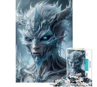 Puzzle per adolescenti da 1000 pezzi Regina di ghiaccio e guerriera difficile e stimolante regalo per donne giochi divertenti per ragazzi dai 14 anni in su (50x75cm)