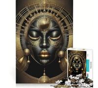 Puzzle per adolescenti da 1000 pezzi, Regina Nera in Oro, Gioco Impossibile, Rilassante e Stimolante per la mente, Regalo per donne 38x26cm